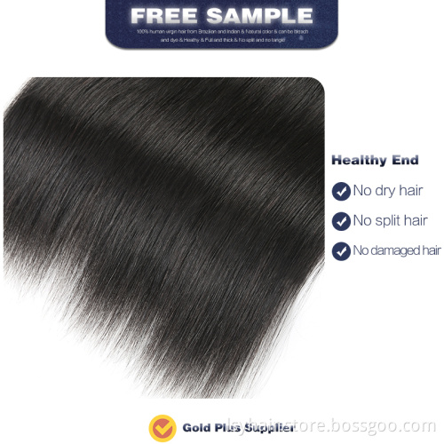 Free sample wholesale top natural 100% human hair bundles,human hair weave bundles brazilian hair in mozambique